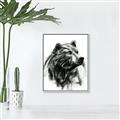 Picture of Sketched Bear _GroupedProduct_Rectangle_Portrait_Canvas_Framed_