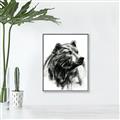 Picture of Sketched Bear _GroupedProduct_Rectangle_Portrait_Canvas_Framed_