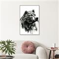Picture of Sketched Bear _GroupedProduct_Rectangle_Portrait_Canvas_Framed_