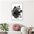 Picture of Sketched Bear _GroupedProduct_Rectangle_Portrait_Canvas_Framed_