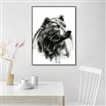 Picture of Sketched Bear _GroupedProduct_Rectangle_Portrait_Canvas_Framed_