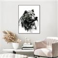 Picture of Sketched Bear _GroupedProduct_Rectangle_Portrait_Canvas_Framed_