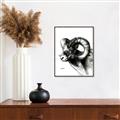 Picture of Sketched Ram _GroupedProduct_Rectangle_Portrait_Canvas_Framed_