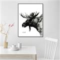 Picture of Sketched Moose _GroupedProduct_Rectangle_Portrait_Canvas_Framed_