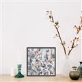 Picture of Flower Flurry I _GroupedProduct_Square_Canvas_Framed_