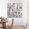Picture of Flower Flurry I _GroupedProduct_Square_Canvas_Framed_