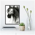 Picture of Sketched Horse _GroupedProduct_Rectangle_Portrait_Canvas_Framed_