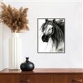 Picture of Sketched Horse _GroupedProduct_Rectangle_Portrait_Canvas_Framed_