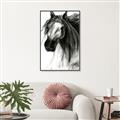 Picture of Sketched Horse _GroupedProduct_Rectangle_Portrait_Canvas_Framed_