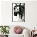 Picture of Sketched Horse _GroupedProduct_Rectangle_Portrait_Canvas_Framed_