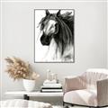 Picture of Sketched Horse _GroupedProduct_Rectangle_Portrait_Canvas_Framed_