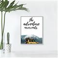 Picture of The Adventure Never Ends _GroupedProduct_Rectangle_Portrait_Photography _GroupedProduct_Rectangle_Portrait_Canvas_Framed_