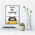Picture of Never Stop Exploring Van _GroupedProduct_Rectangle_Portrait_Photography _GroupedProduct_Rectangle_Portrait_Canvas_Framed_