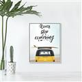 Picture of Never Stop Exploring Van _GroupedProduct_Rectangle_Portrait_Photography _GroupedProduct_Rectangle_Portrait_Canvas_Framed_