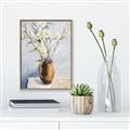 Picture of Copper Floral Pot _GroupedProduct_Rectangle_Portrait_Canvas_Framed_