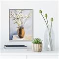 Picture of Copper Floral Pot _GroupedProduct_Rectangle_Portrait_Canvas_Framed_
