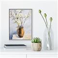 Picture of Copper Floral Pot _GroupedProduct_Rectangle_Portrait_Canvas_Framed_