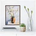 Picture of Copper Floral Pot _GroupedProduct_Rectangle_Portrait_Canvas_Framed_