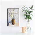 Picture of Copper Floral Pot _GroupedProduct_Rectangle_Portrait_Canvas_Framed_