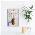 Picture of Copper Floral Pot _GroupedProduct_Rectangle_Portrait_Canvas_Framed_