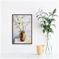 Picture of Copper Floral Pot _GroupedProduct_Rectangle_Portrait_Canvas_Framed_
