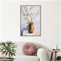 Picture of Copper Floral Pot _GroupedProduct_Rectangle_Portrait_Canvas_Framed_