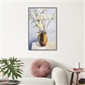 Picture of Copper Floral Pot _GroupedProduct_Rectangle_Portrait_Canvas_Framed_