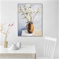 Picture of Copper Floral Pot _GroupedProduct_Rectangle_Portrait_Canvas_Framed_