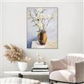 Picture of Copper Floral Pot _GroupedProduct_Rectangle_Portrait_Canvas_Framed_