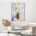 Picture of Copper Floral Pot _GroupedProduct_Rectangle_Portrait_Canvas_Framed_