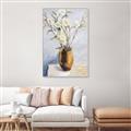 Picture of Copper Floral Pot _GroupedProduct_Rectangle_Portrait_Canvas_Framed_