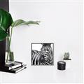 Picture of Zebra Watching _GroupedProduct_Square_Canvas_Framed_
