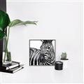 Picture of Zebra Watching _GroupedProduct_Square_Canvas_Framed_