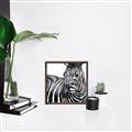 Picture of Zebra Watching _GroupedProduct_Square_Canvas_Framed_