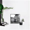 Picture of Zebra Watching _GroupedProduct_Square_Canvas_Framed_