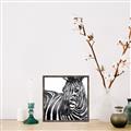 Picture of Zebra Watching _GroupedProduct_Square_Canvas_Framed_