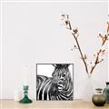 Picture of Zebra Watching _GroupedProduct_Square_Canvas_Framed_