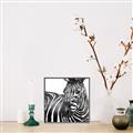Picture of Zebra Watching _GroupedProduct_Square_Canvas_Framed_
