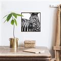 Picture of Zebra Watching _GroupedProduct_Square_Canvas_Framed_