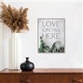 Picture of Love grows here _GroupedProduct_Rectangle_Portrait_Canvas_Framed_