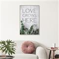 Picture of Love grows here _GroupedProduct_Rectangle_Portrait_Canvas_Framed_