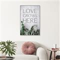 Picture of Love grows here _GroupedProduct_Rectangle_Portrait_Canvas_Framed_
