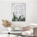 Picture of Love grows here _GroupedProduct_Rectangle_Portrait_Canvas_Framed_