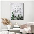Picture of Love grows here _GroupedProduct_Rectangle_Portrait_Canvas_Framed_
