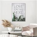 Picture of Love grows here _GroupedProduct_Rectangle_Portrait_Canvas_Framed_