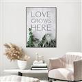 Picture of Love grows here _GroupedProduct_Rectangle_Portrait_Canvas_Framed_