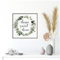Picture of Home Wreath _GroupedProduct_Square_Canvas_Framed_
