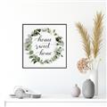 Picture of Home Wreath _GroupedProduct_Square_Canvas_Framed_