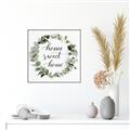 Picture of Home Wreath _GroupedProduct_Square_Canvas_Framed_