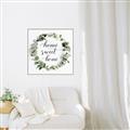 Picture of Home Wreath _GroupedProduct_Square_Canvas_Framed_